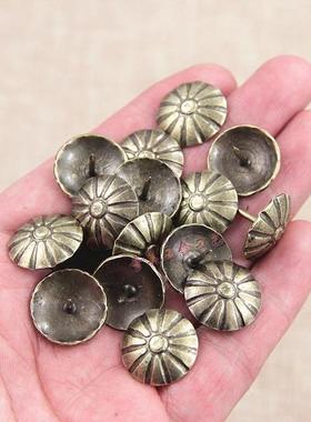 19*15mm菊花纹泡钉木盒装饰钉硬包花面图钉门钉梅花钉仿古沙发钉