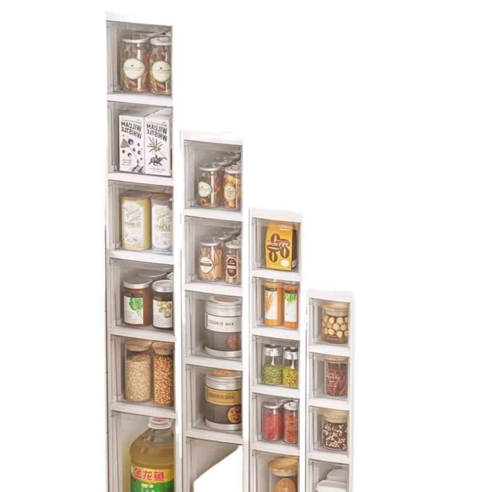 缝隙储物柜家用置物架卫生间抽屉式窄边柜日式高级厨房夹缝收纳柜