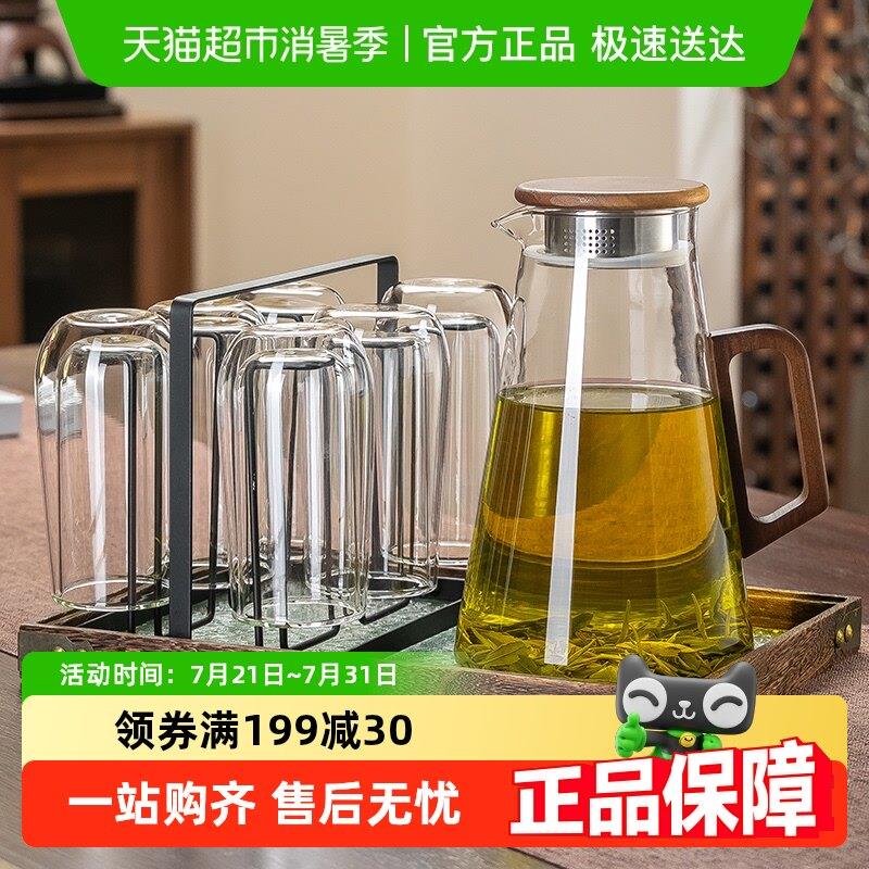 双层玻璃杯家用耐高温高硼硅泡茶杯子待客大容量隔热防烫水杯套装