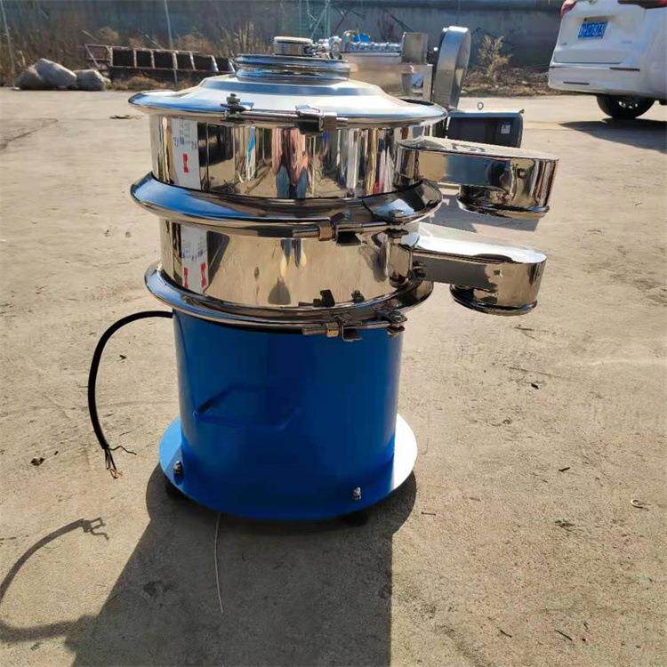 果浆果汁震动滤渣机高频次圆形旋振筛食品粉末浆体不锈钢过滤机