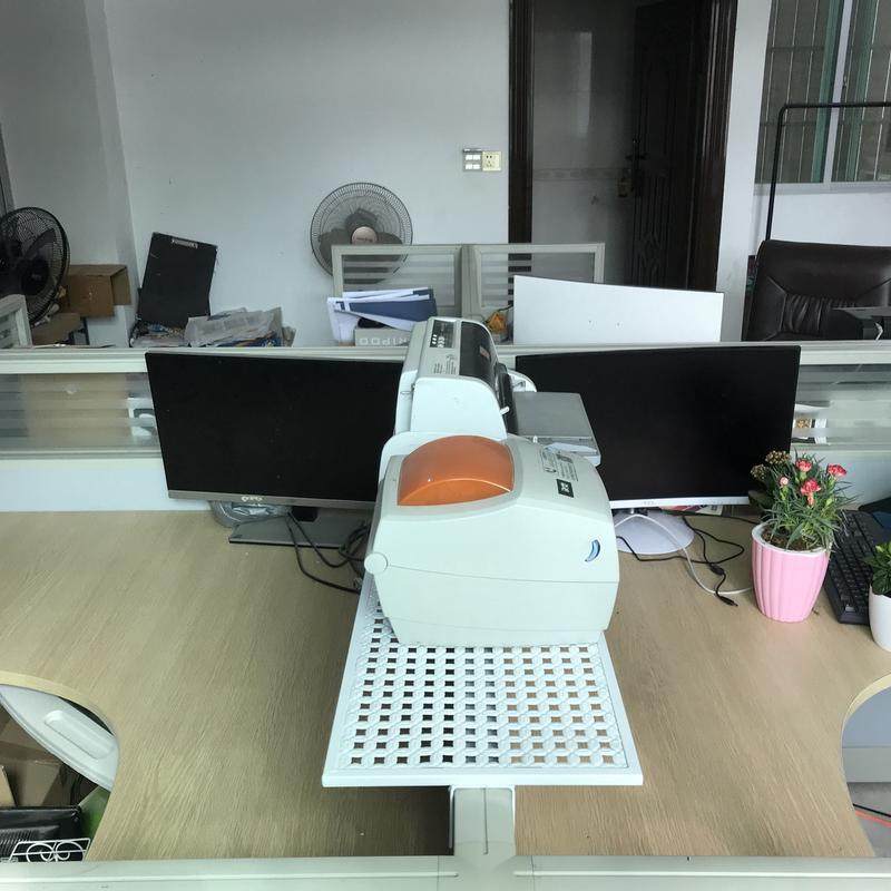 办公室桌面电话机架 办公桌隔板打印机架子 工位文件收纳置物新品