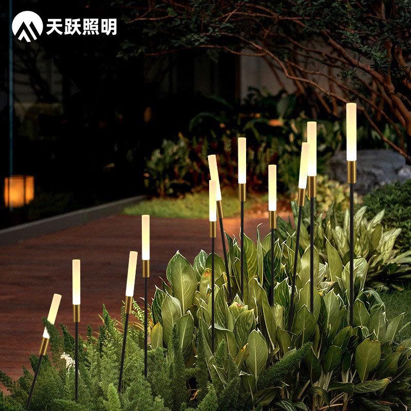 芦苇灯装饰草景观灯插灯亮化庭院公园夜景灯坪地景区户外太阳能