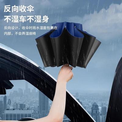 雨宝雨伞男加大加厚加固女双人晴雨两用伞折叠手动抗风暴雨专用伞