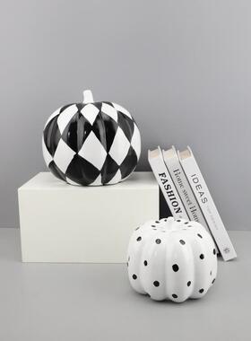 北欧简现代南瓜树摆件家居摆件轻奢样0213板客厅间房软脂装饰约品