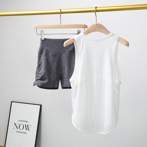 Sports vest women's suit running fitness top sleeveless