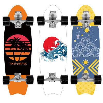 直销32寸陆地冲浪板滑板CS7桥专业刷街滑板男女冲浪滑板现货