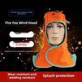 阻燃焊帽 防尘劳动防护帽 焊工防护用 披肩帽 火狐焊工防烫帽