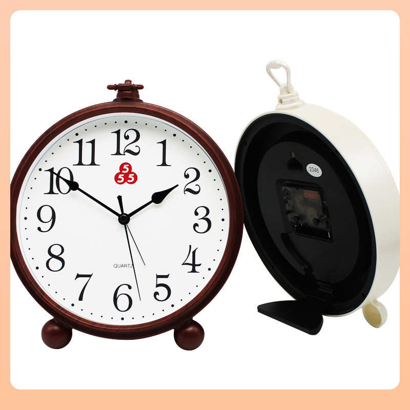 ▹牌台钟闹钟客厅座钟静音摆件现代简约小挂钟摆放式钟表台式
