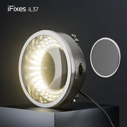iFixes显微镜偏振光源环形LED灯手机维修珠宝偏光防眩光iL37