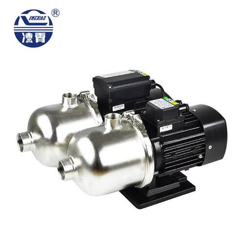 广东凌霄水泵CMF2不锈钢卧式多级离心泵自来水管道泵家用增压泵