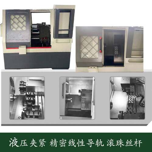 液压夹紧CNC线轨斜床身CK40排刀机经济实用型全防护数控车床