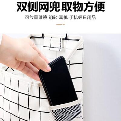 小布袋布艺收纳宿舍袋子墙面挂袋