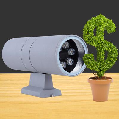 LED户外壁灯现代简约上下照射灯双头壁灯铝材庭院花园外墙射灯