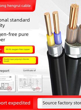 YJV22铠装电缆线0.6/1kv纯铜2芯25 35 50 70 95 120平方电力电缆