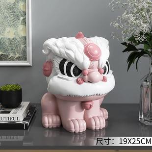 高档国潮狮醒装饰摆件客厅舞玄关酒柜家居饰品店礼铺开业礼物狮乔