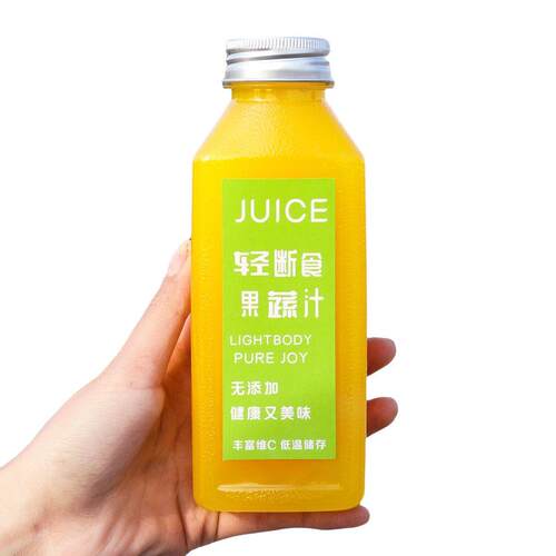 厂家300ml-350ml磨砂塑料瓶加厚果汁瓶~果蔬汁瓶一次性奶茶瓶