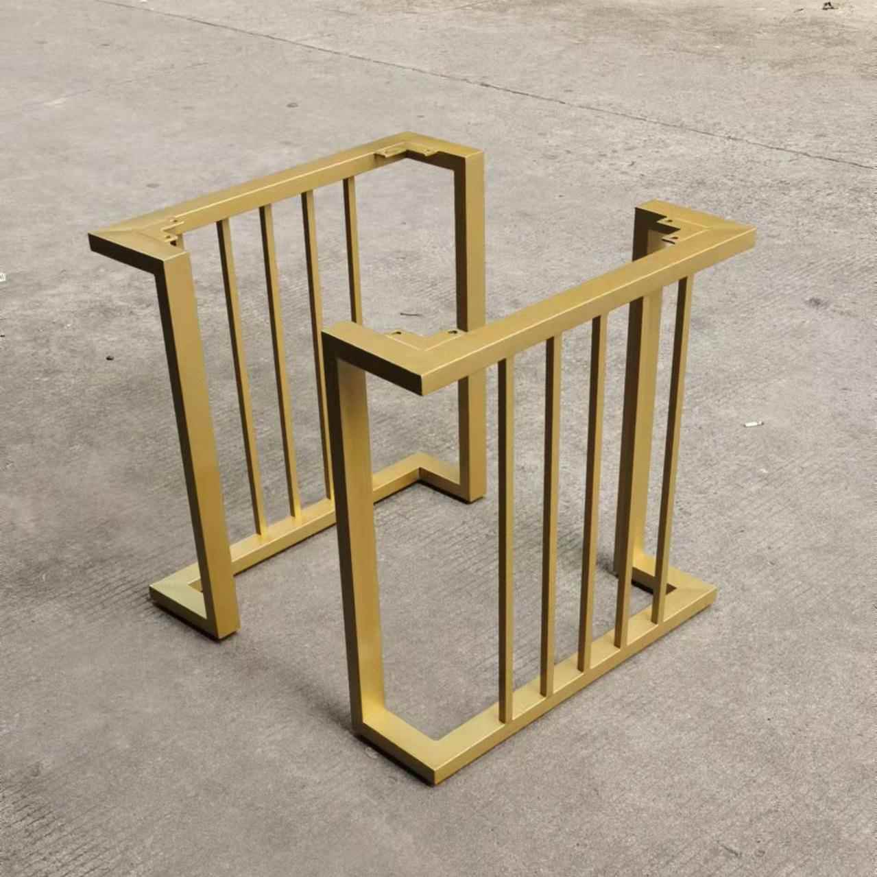 铁艺可定桌腿岩板桌脚实木办公桌腿桌架支架茶几餐桌脚会议可jω