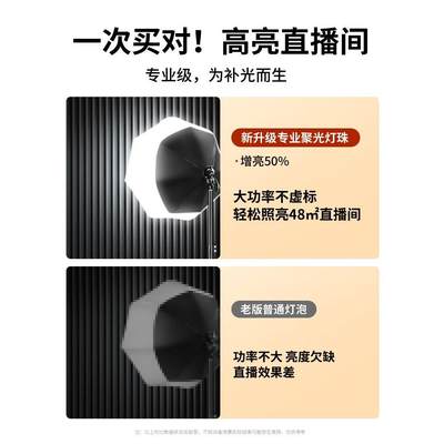 佳琪同款】专业直播补光灯主播专用LED室内打光拍照柔光箱摄影网