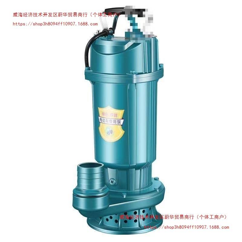上海人民铁壳潜水泵3寸4寸清水泵220V农用灌溉高扬程排污抽水机