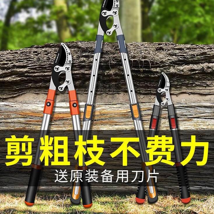 园艺工具修枝大剪粗枝果树园林强力剪子树枝修剪专用伸缩剪刀工具