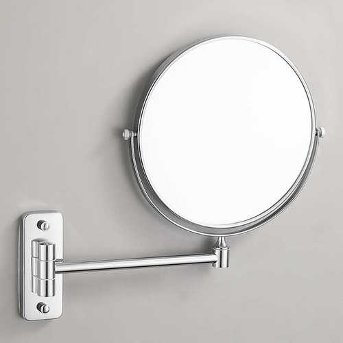 伸缩折叠双面镜浴室洗手间放大镜卫生间酒店化妆镜壁挂梳妆镜美容