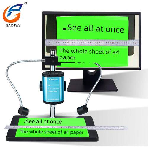 高品质Gp-101D/102D数码显微镜4K自动对焦大视场深度照片放大1-28