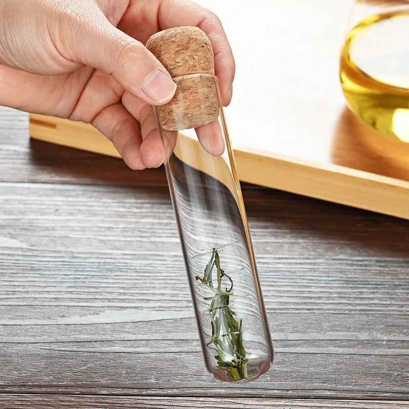 玻璃试管滤茶器茶漏茶叶过滤器茶水分离泡茶器办公室创意茶具配件