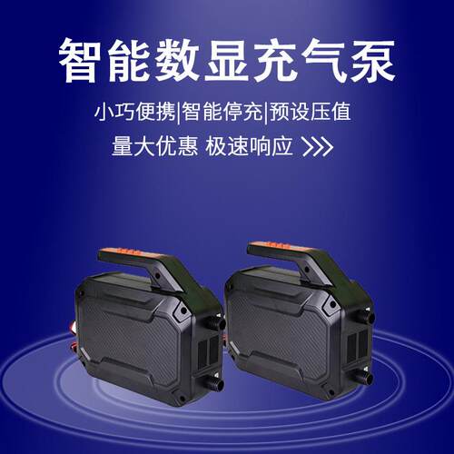 厂家直销标准款自动皮划艇车载充气泵户外便携式电动打气浆板充