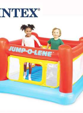 INTEX48260室内户外蹦蹦床跳跳乐儿童游乐场充气跳床淘气城堡球池