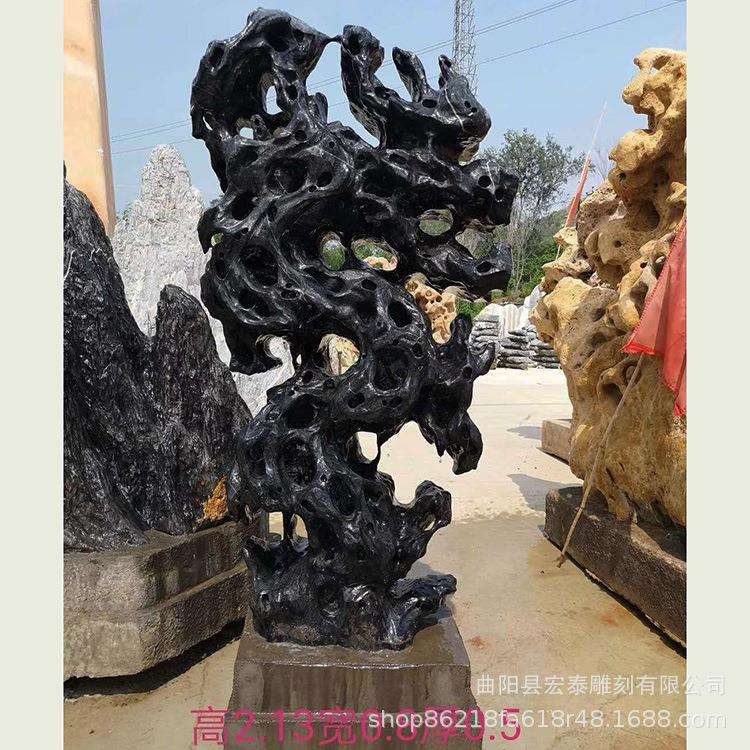园林景观石庭院入口公园摆件 太湖石灵璧石 原石洞石 假山奇石