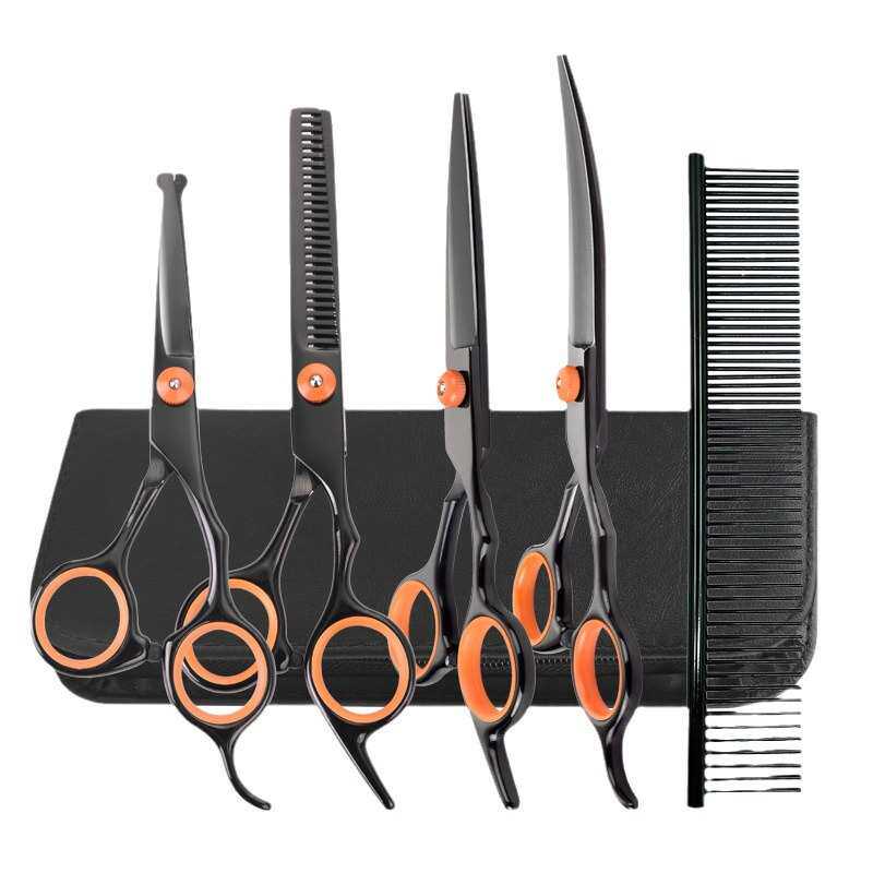 宠物美容剪刀7件套专业剪毛修毛弯剪刀直剪牙剪弯剪套装工具,宠物/宠物食品及用品,美容剪,淘宝优惠券,粉丝福利购,淘宝优惠卷