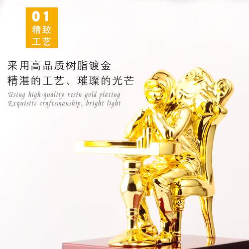 树脂奖杯定 制比赛颁奖影视舞蹈比赛女神奖杯工艺品摆件纪念