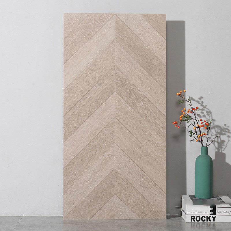 法式仿实木鱼骨木纹砖600x1200卧室阳台地砖客餐厅日式防滑瓷砖