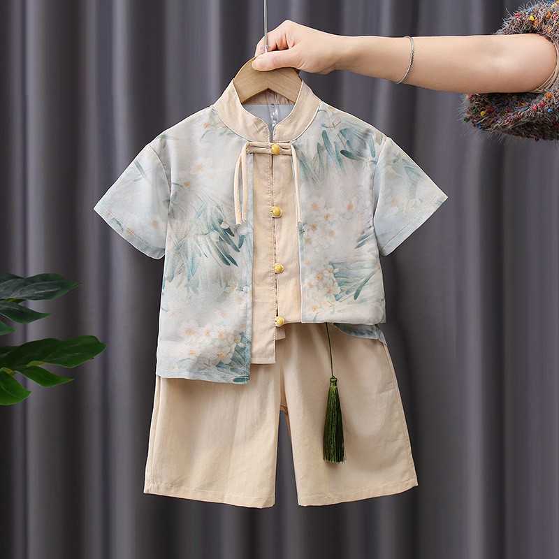 汉服2026新款男童夏装中国风古装儿童唐装周岁国学礼服宝宝夏季六
