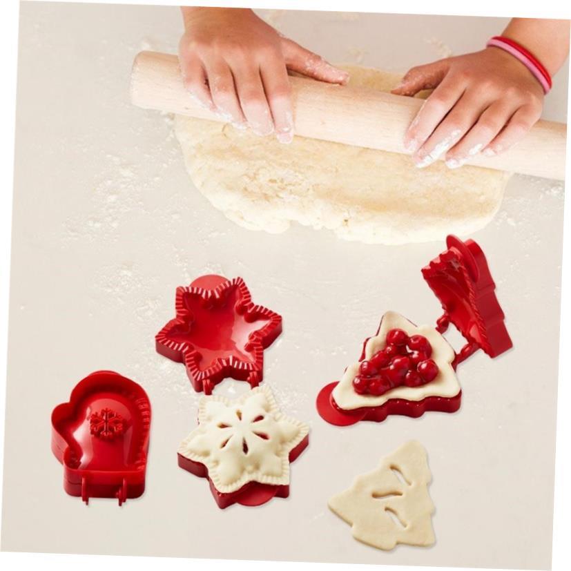 圣诞连指手套苹果派面团模具面团压机口袋