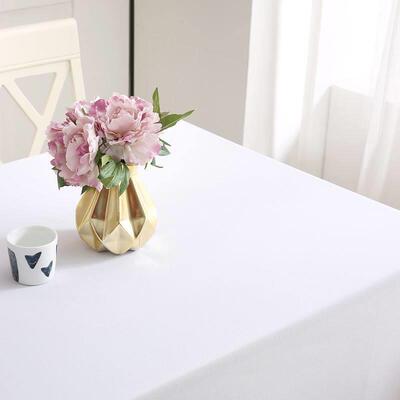 White tablecloth cloth art conference room long table