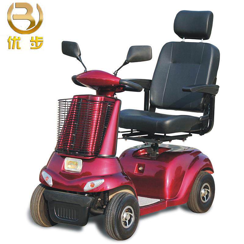 新能源老人电动四轮车可折叠家用代步车老年人残疾人轮椅电动车