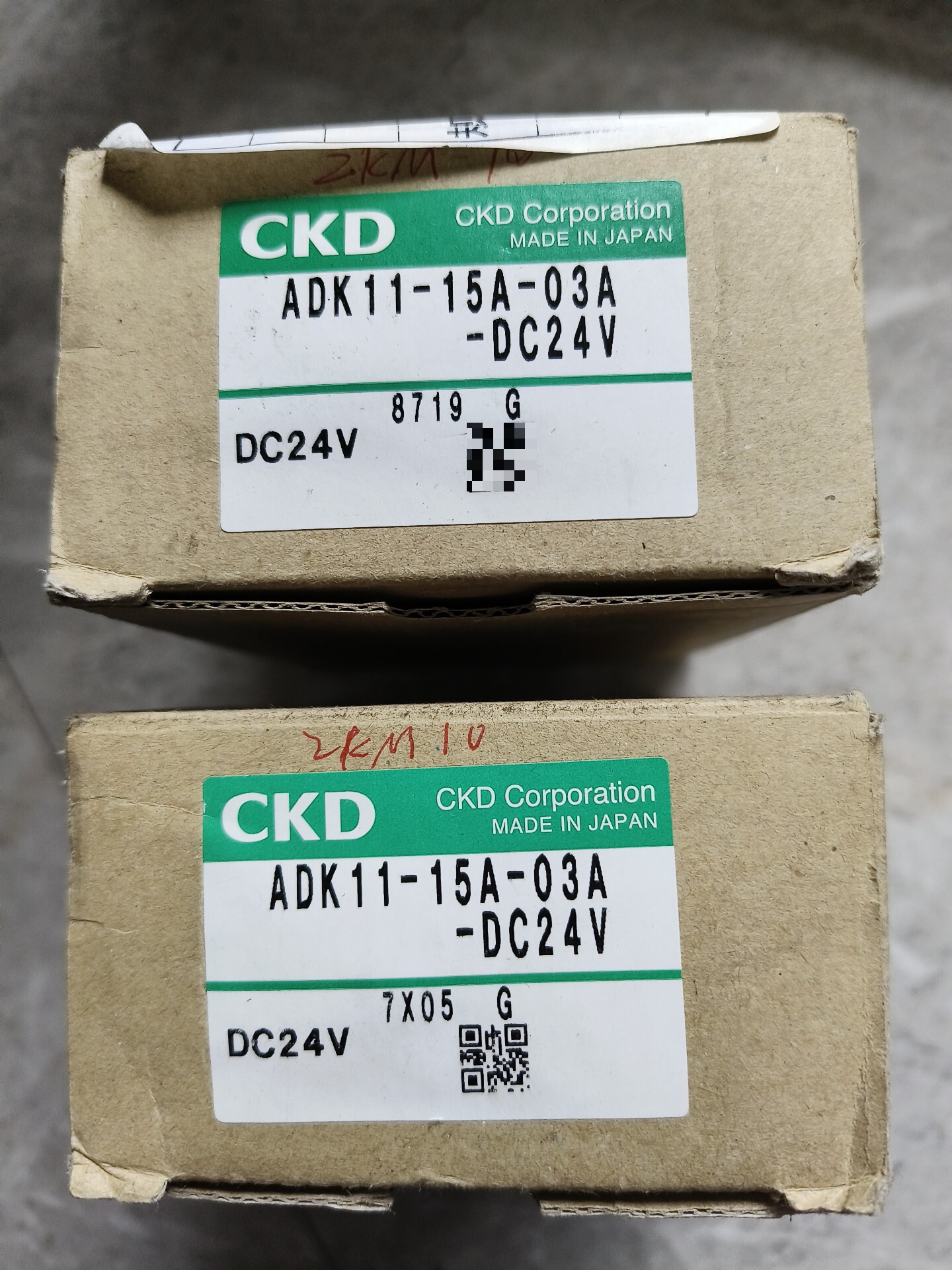 全新CKD电磁阀ADK11-15A-03A-DC24V，正品