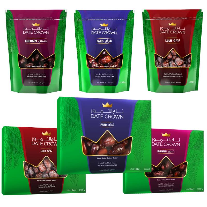 DATE CORWN 阿联酋进口皇冠椰枣1000g送礼盒干果蜜饯椰枣耶枣包邮
