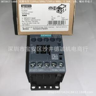 110Vac 线圈电压 1AK61 螺栓型端子 16A 1NO 7.5kW 3RT2018