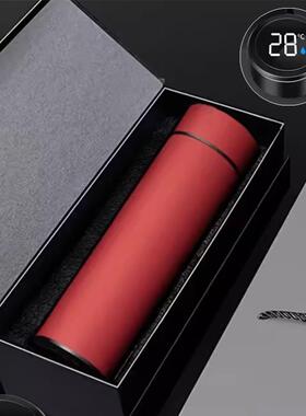 正品黑色磨砂保温杯男士高礼端盒水杯司定制印loog私人公订制杯子