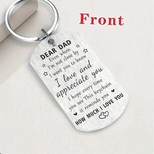 Remember Gifts Keychain Gift Dad Birthday You Love Happy