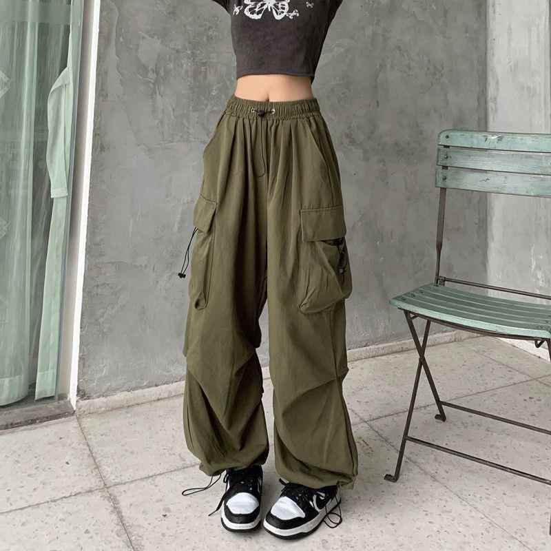 all-match casual wide-leg pants women drapey loose for INS