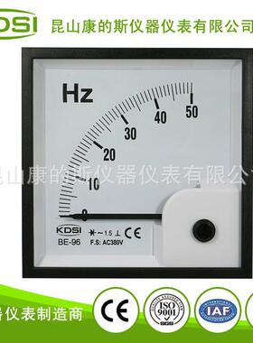 指针式电压频率表BE-96AC380V50HZ电压输入频率显示表