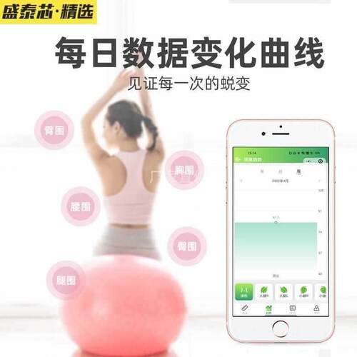 盛泰芯电子体脂皮尺量三围软尺子腰围智能健康尺测围度尺随身卷尺