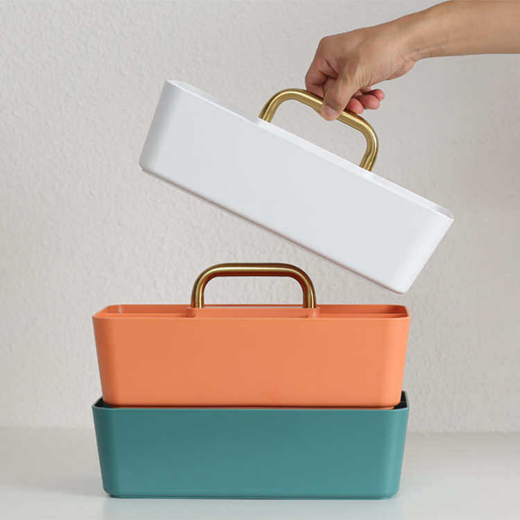 多功能收纳盒桌面大容量手提置物盒多格文具遥控器宿舍收纳神器,居家布艺,收纳盒,淘宝优惠券,粉丝福利购,淘宝优惠卷