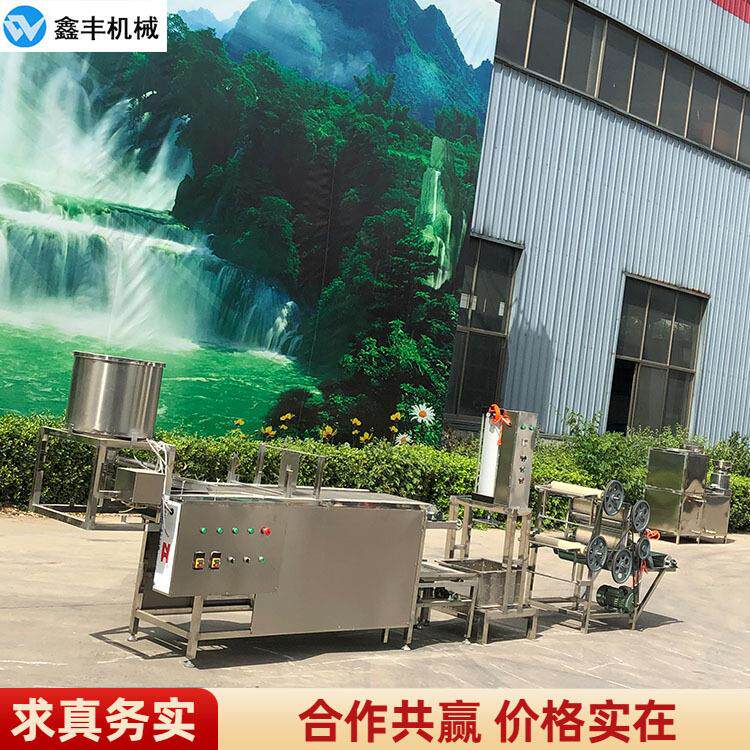 全自动豆腐皮机厂家实拍 豆腐皮设备生产流程 免费教学