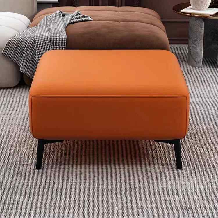 家用简易沙发脚踏简约客厅皮艺沙发搁脚凳床尾凳长方形加厚脚凳