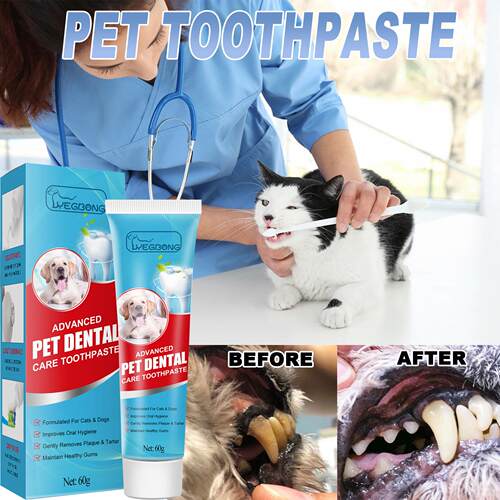 Yegbong Pet Toothpaste for Dogs and Cats - Oral Care to Comb