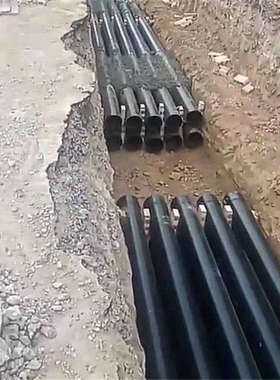 过路承插热浸塑钢管埋地电力电缆穿线涂塑钢管dn110 160 175 200